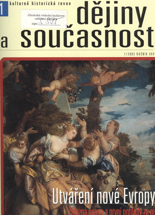 Dějiny a současnost : historicko-vlastivědná revue Československé společnosti pro šíření politických a vědeckých znalostí a ministerstva školství a kultury