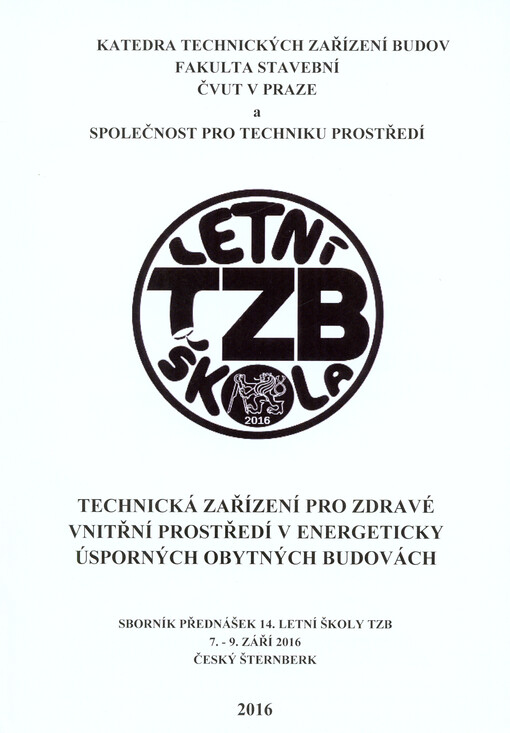 Sborník přednášek ... Letní školy TZB ...
