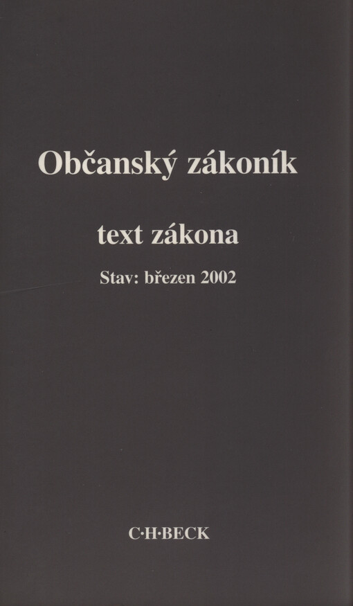 Občanský zákoník: komentář