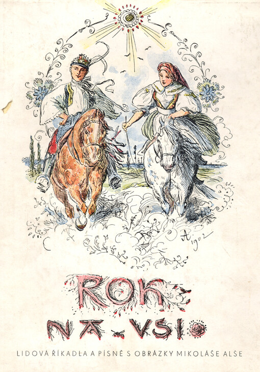 Rok na vsi : Dvacetčtyři kreseb M. Alše.