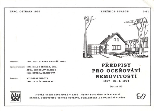 Předpisy pro oceňování nemovitostí :1897-31.1.1994