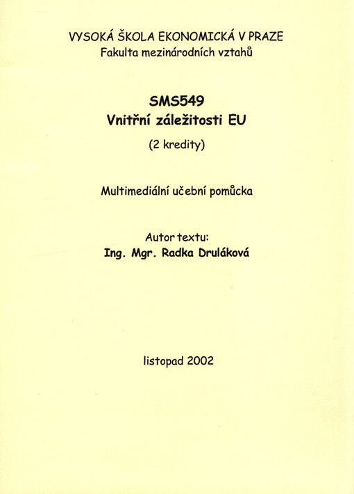Vnitřní záležitosti EU SMS_549 : (2 kredity) : multimediální učební pomůcka