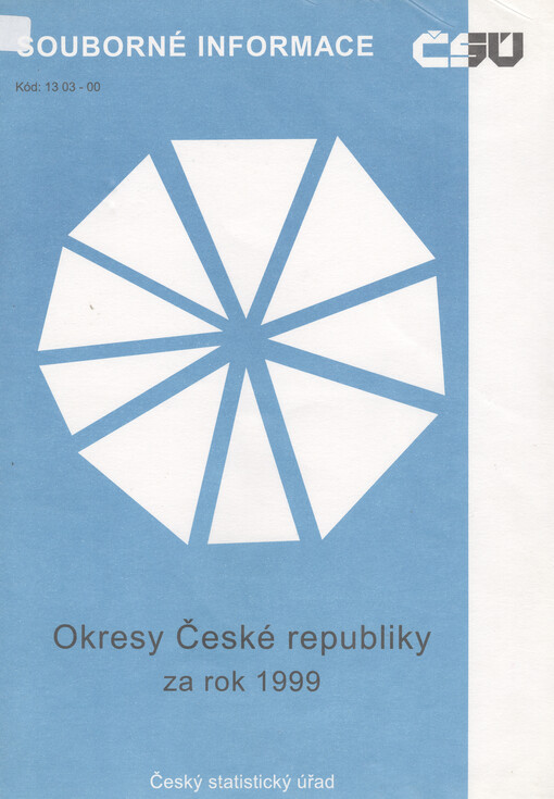 Okresy České republiky v roce 1999 = Districts of the Czech republic, 1999