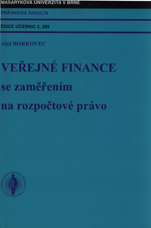 Veřejné finance se zaměřením na rozpočtové právo
