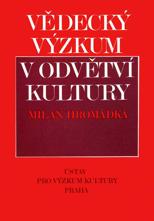 Vědecký výzkum v odvětví kultury