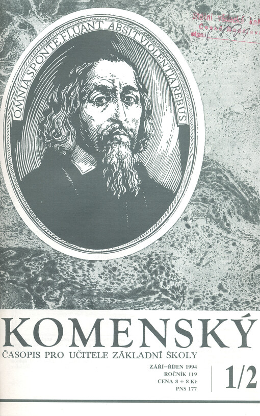 Komenský : týdeník vychovatelský věnovaný učitelstvu našemu jakož i přátelům školstva a milé mládeže naší