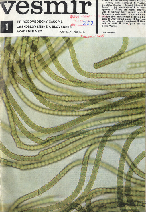 Vesmír : časopis pro šíření vědy přírodní, zeměpisné a národopisné