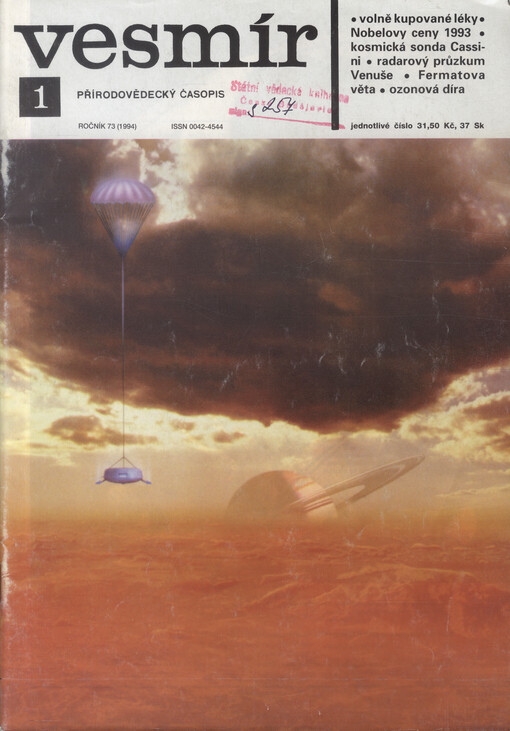 Vesmír : časopis pro šíření vědy přírodní, zeměpisné a národopisné