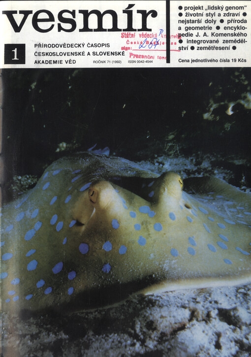 Vesmír : časopis pro šíření vědy přírodní, zeměpisné a národopisné