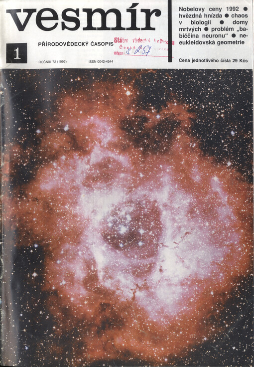 Vesmír : časopis pro šíření vědy přírodní, zeměpisné a národopisné