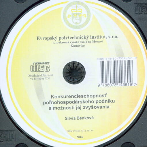Konkurencieschopnosť poľnohospodárského podniku a možnosti jej zvyšovania