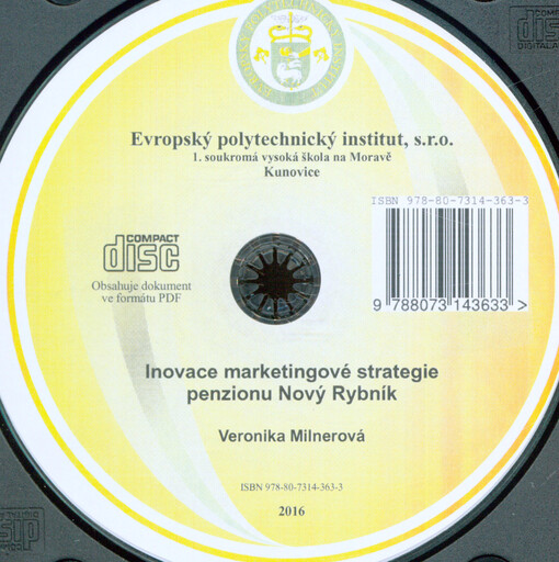 Inovace marketingové strategie penzionu Nový Rybník