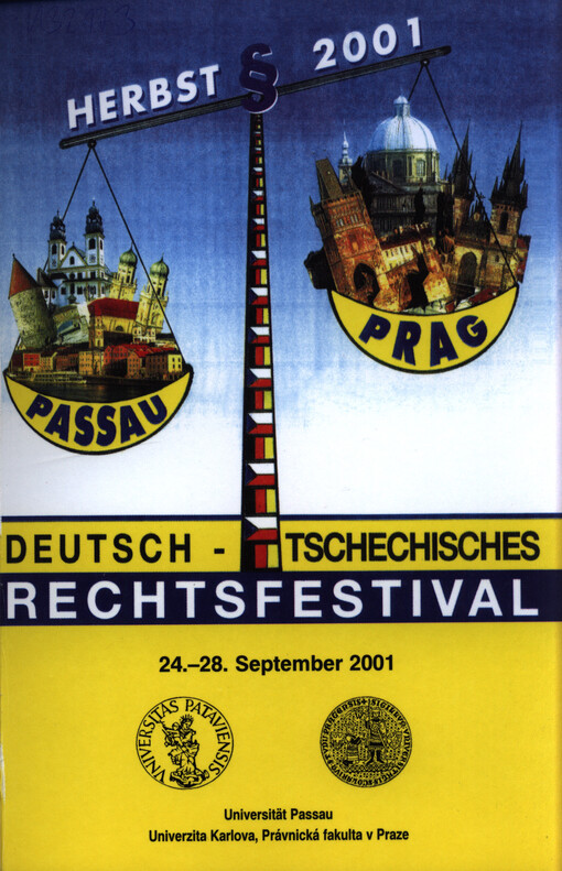 Deutsch-tschechisches Rechtsfestival zu Grundfragen des deutschen, tschechischen und europäischen Rechts : 24.-28. September 2001