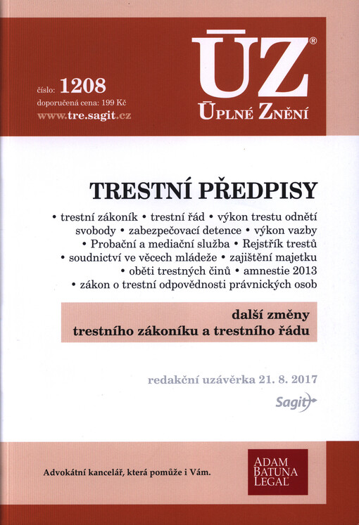 Trestní předpisy ÚZ č.1208