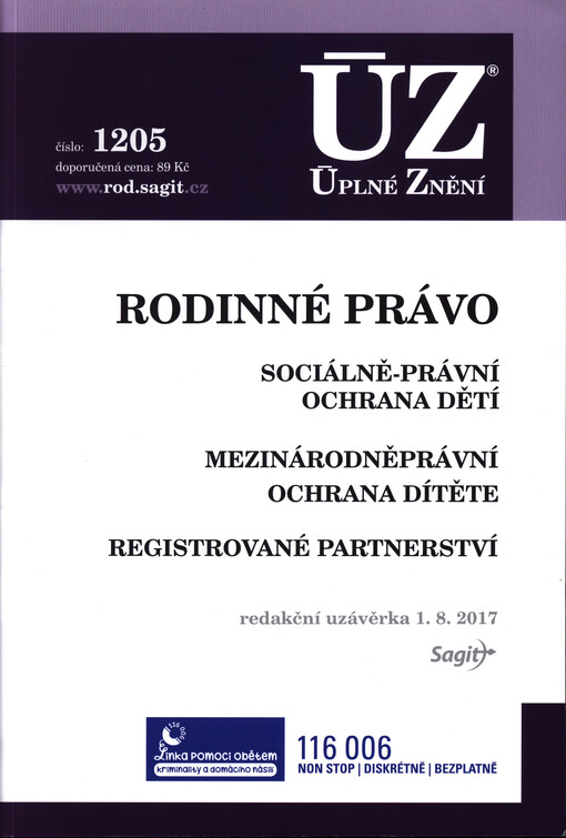 Rodinné právo 2017 ÚZ č.1205
