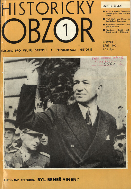 Historický obzor : časopis pro výuku dějepisu a popularizaci historie