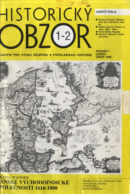 Historický obzor : časopis pro výuku dějepisu a popularizaci historie