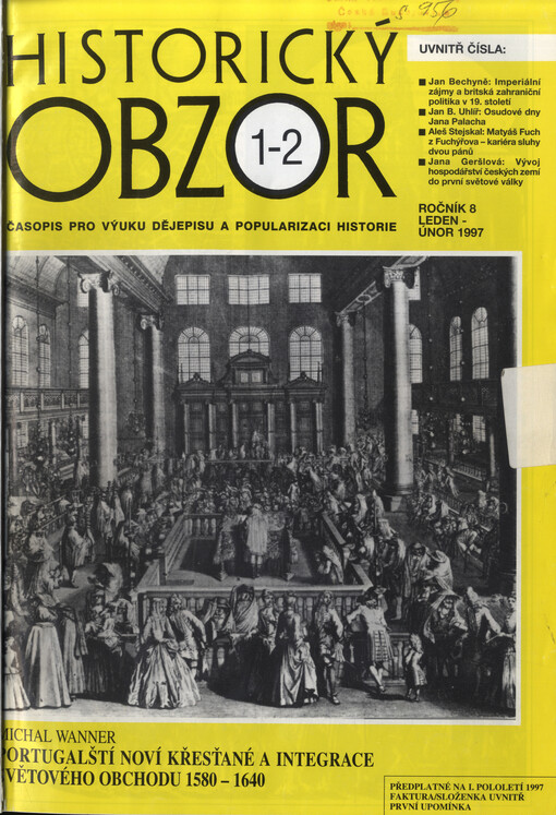 Historický obzor : časopis pro výuku dějepisu a popularizaci historie