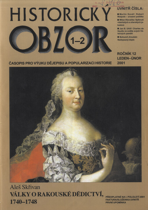 Historický obzor : časopis pro výuku dějepisu a popularizaci historie