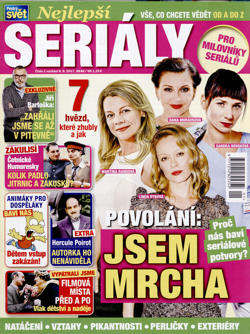 Nejlepší seriály : natáčení, vztahy, pikantnosti, perličky, exteriéry