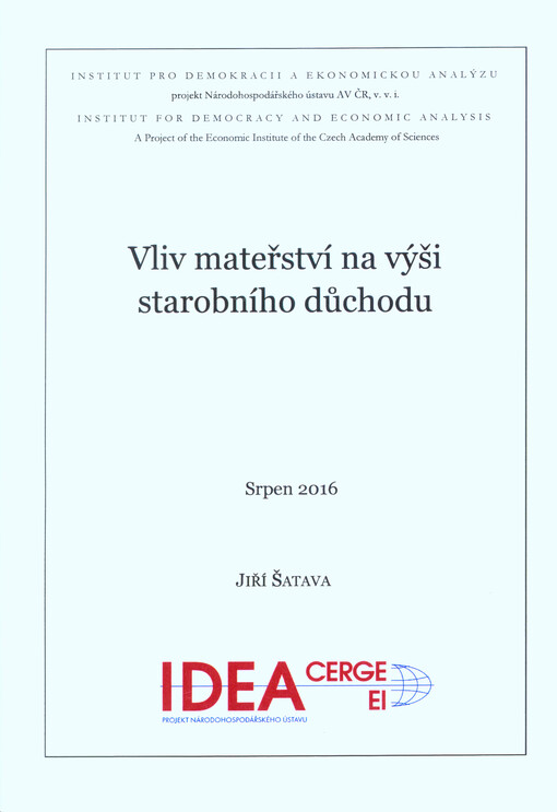 Vliv mateřství na výši starobního důchodu