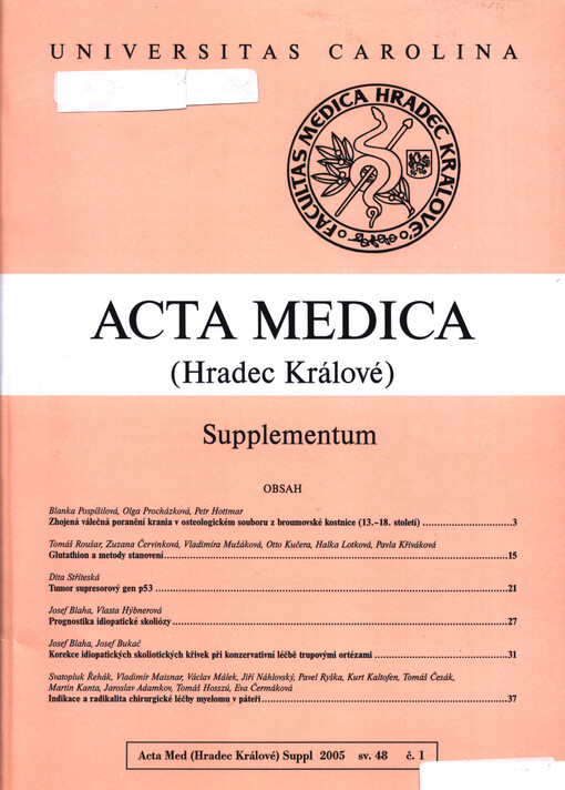 Acta medica (Hradec Králové). Supplementum
