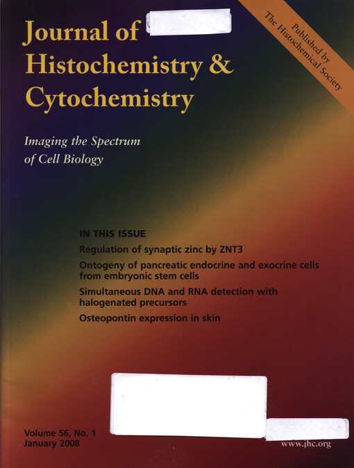 The journal of histochemistry & cytochemistry : a multidisciplinary journal of tissue and cell biology