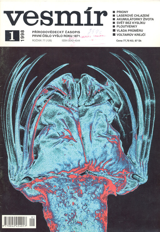 Vesmír : časopis pro šíření vědy přírodní, zeměpisné a národopisné