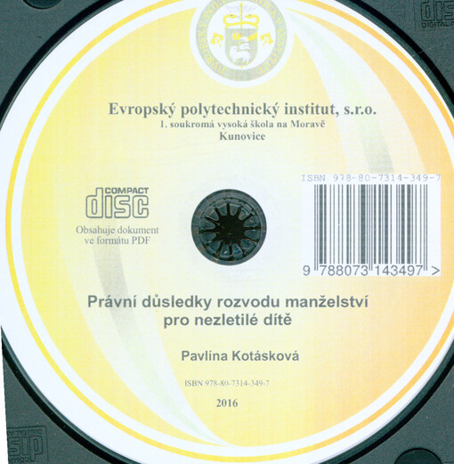 Právní důsledky rozvodu manželství pro nezletilé dítě