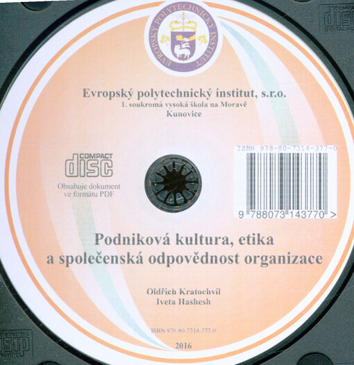 Podniková kultura, etika a společenská odpovědnost organizace