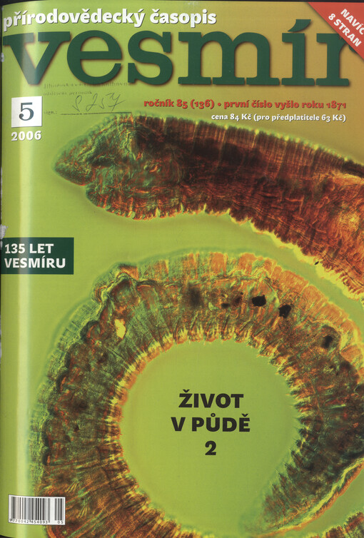 Vesmír : časopis pro šíření vědy přírodní, zeměpisné a národopisné