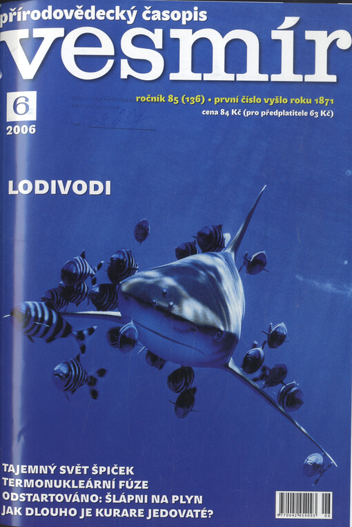 Vesmír : časopis pro šíření vědy přírodní, zeměpisné a národopisné