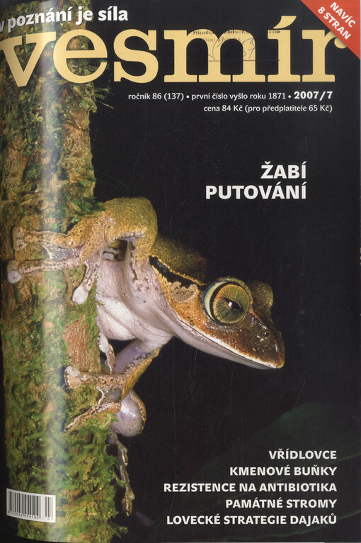 Vesmír : časopis pro šíření vědy přírodní, zeměpisné a národopisné