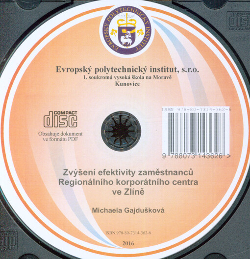 Zvýšení efektivity zaměstnanců Regionálního korporátního centra ve Zlíně