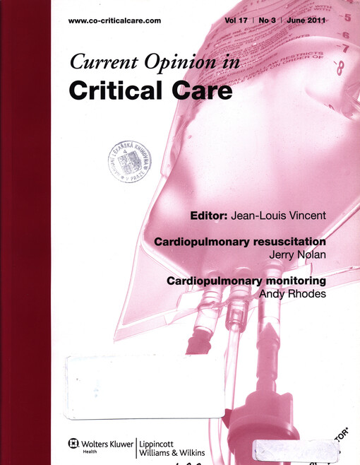 Current opinion in critical care