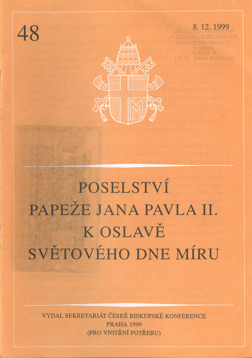 Poselství papeže Jana Pavla II. k oslavě Světového dne míru