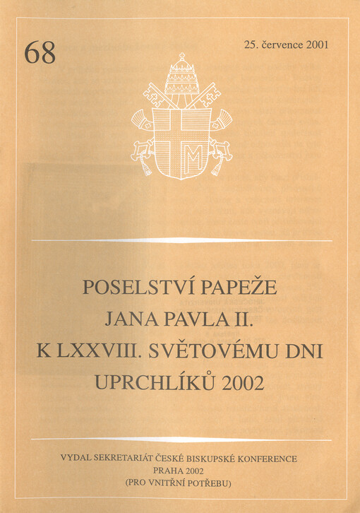 Poselství papeže Jana Pavla II. k LXXVIII. světovému dni uprchlíků 2002