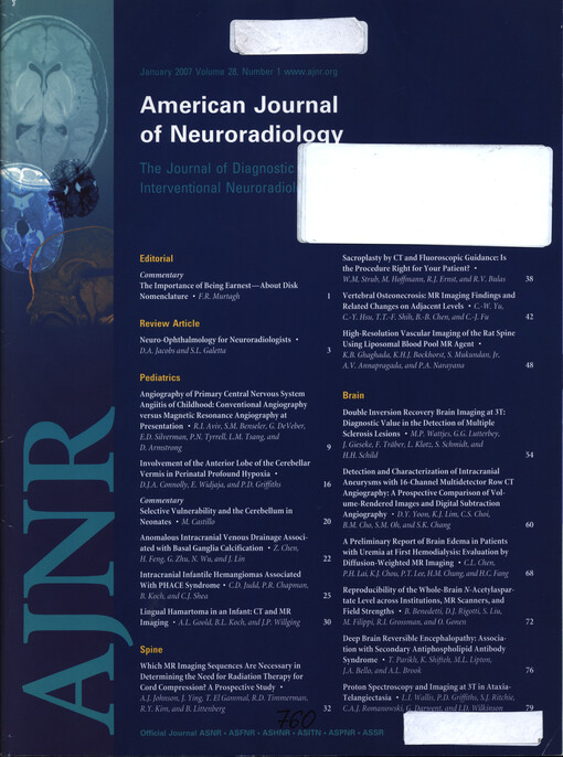 American journal of neuroradiology