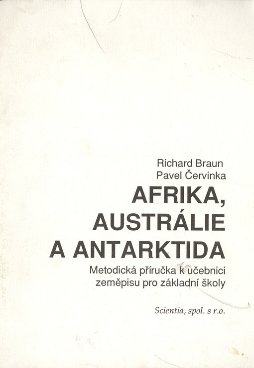 Afrika, Austrálie a Antarktida : Metodická příručka k učebnici zeměpisu pro základní školy
