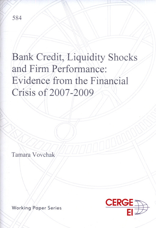 Bank credit, liquidity shocks and firm performance: evidence from the financial crisis of 2007-2009