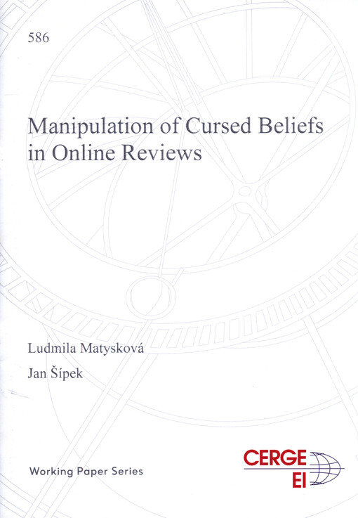 Manipulation of cursed beliefs in online reviews