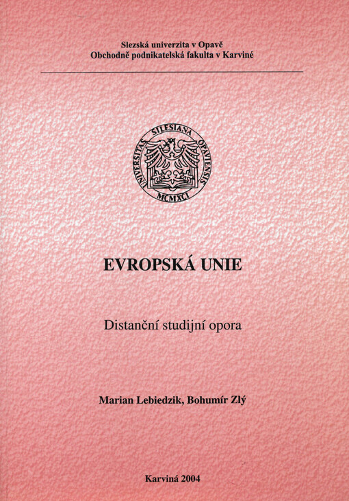 Evropská unie :distanční studijní opora