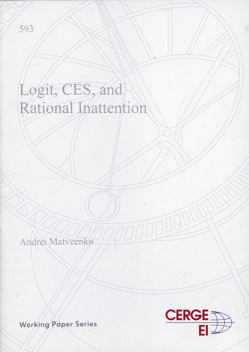 Logit, CES, and rational inattention