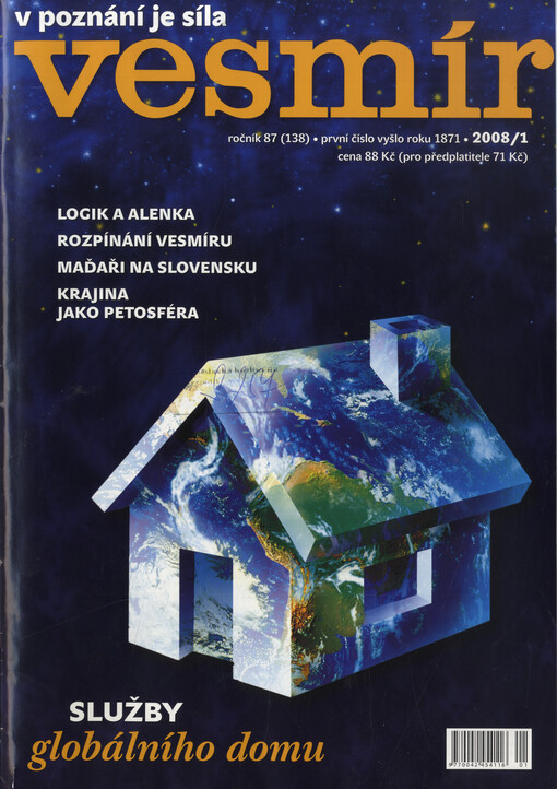 Vesmír : časopis pro šíření vědy přírodní, zeměpisné a národopisné