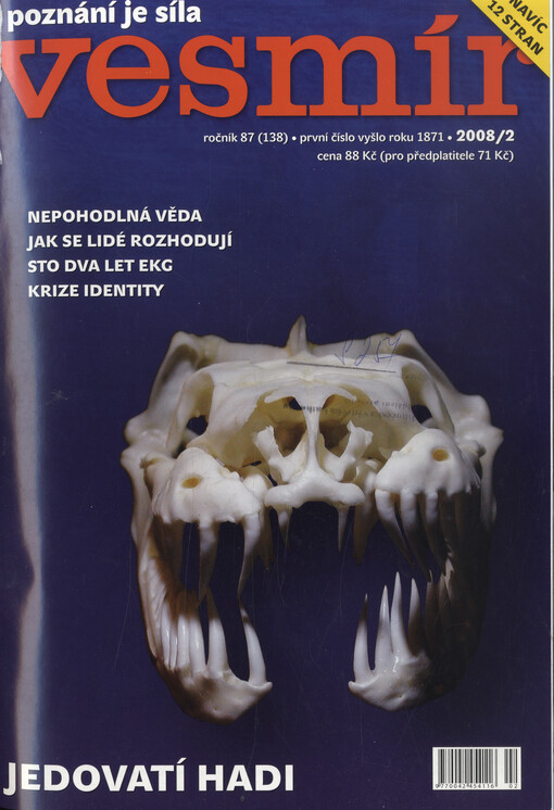 Vesmír : časopis pro šíření vědy přírodní, zeměpisné a národopisné