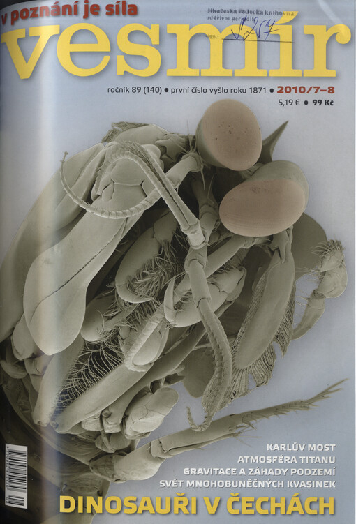 Vesmír : časopis pro šíření vědy přírodní, zeměpisné a národopisné