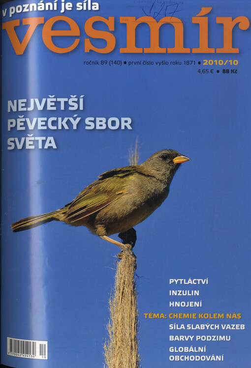 Vesmír : časopis pro šíření vědy přírodní, zeměpisné a národopisné