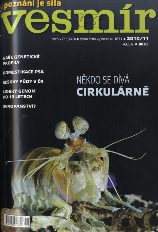 Vesmír : časopis pro šíření vědy přírodní, zeměpisné a národopisné