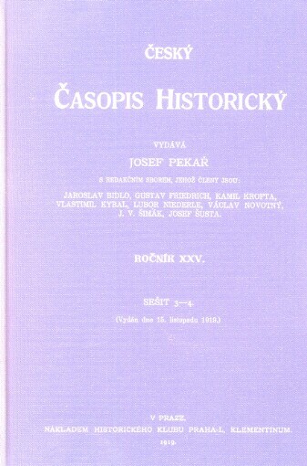 Česká retrospektivní bibliografie. Řada 2,
                Časopisy, díl 2. Časopisy České republiky 1919-1945
                (CERBI C2). Část 2, Přehledy, rejstříky