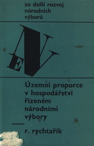 Územní proporce v hospodářství řízeném národními výbory